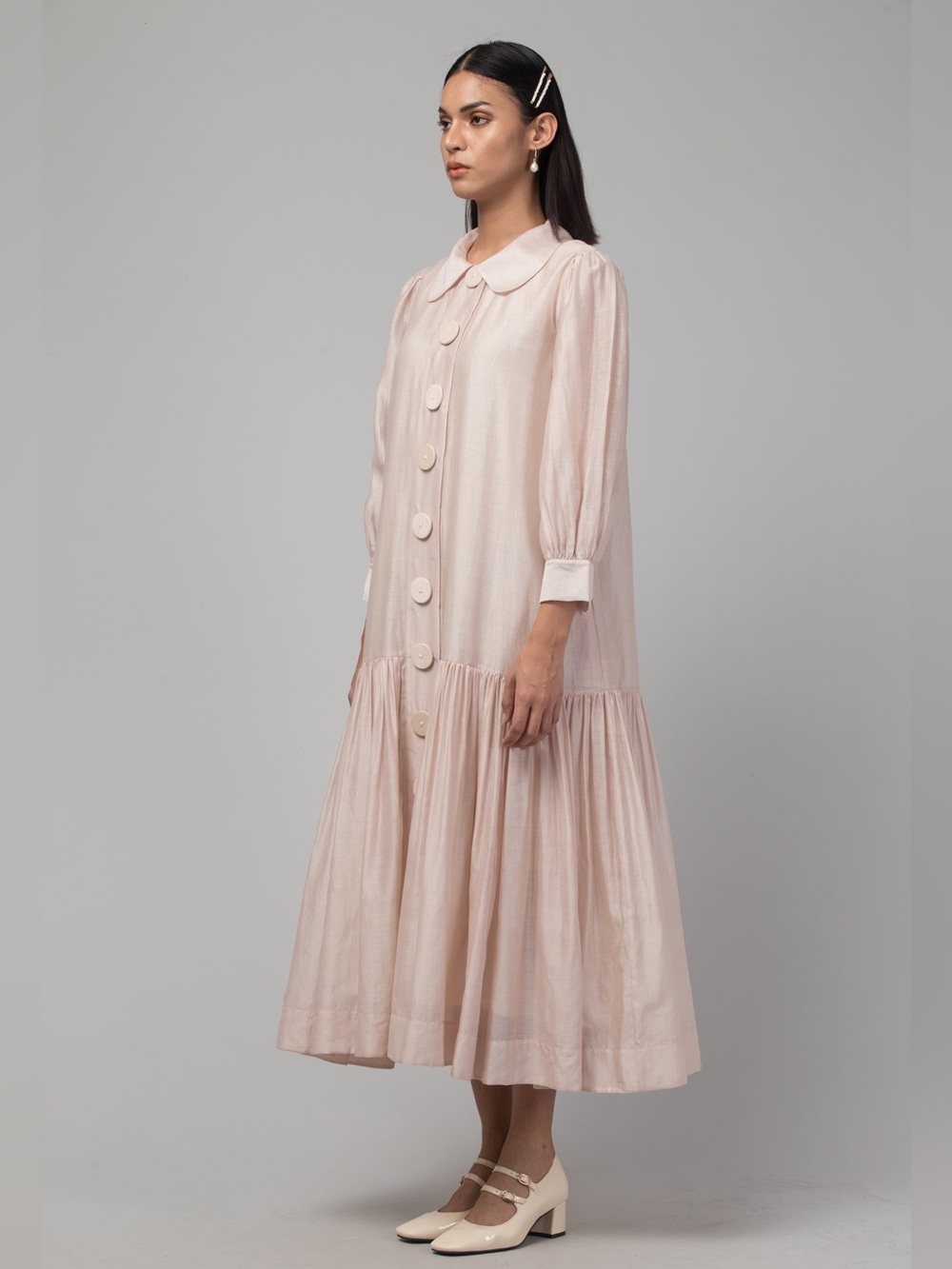 SWGT Collared Button Front Dress - Picture 6 of 7